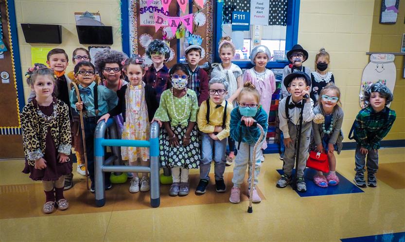Students smile